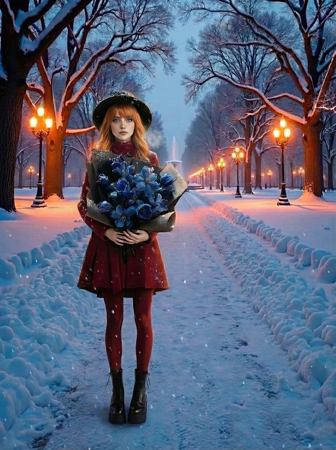 Синие цветы